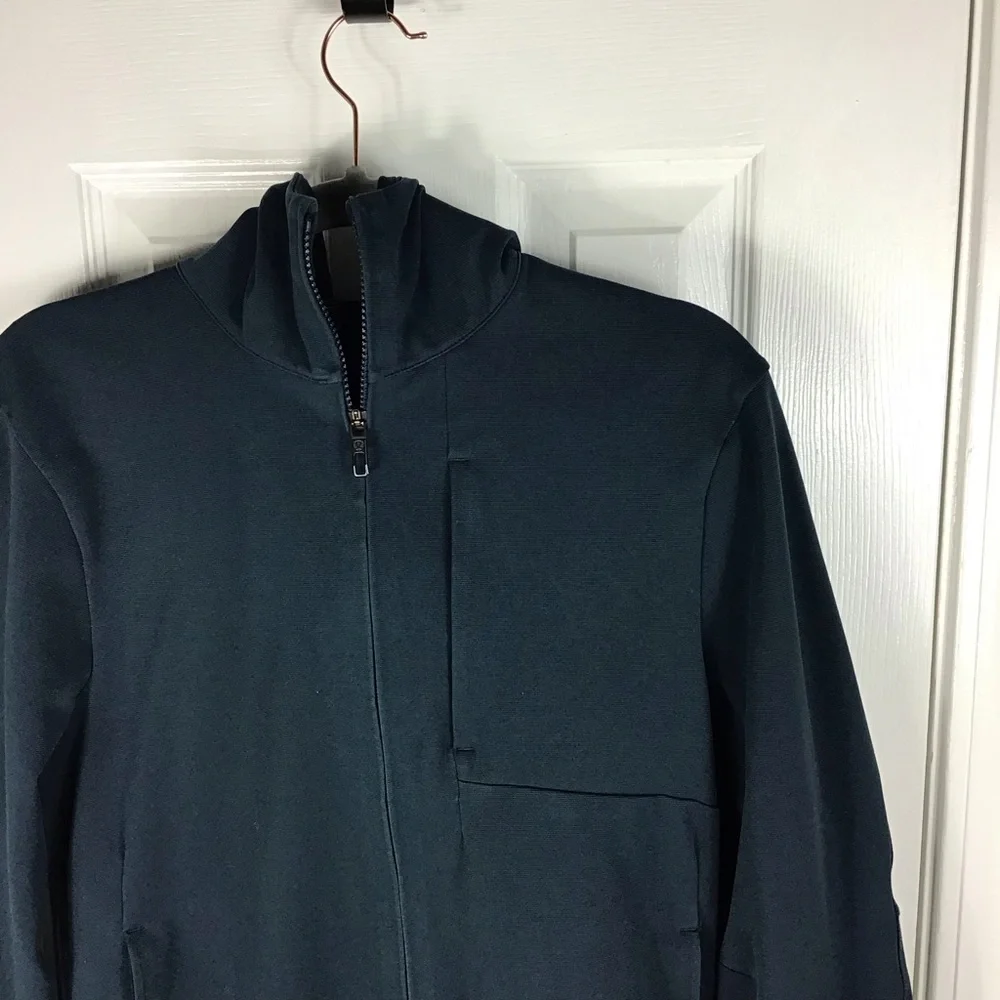 Lululemon Men’s Sojourn High-Neck Hoodie Jacket Blue Size Small